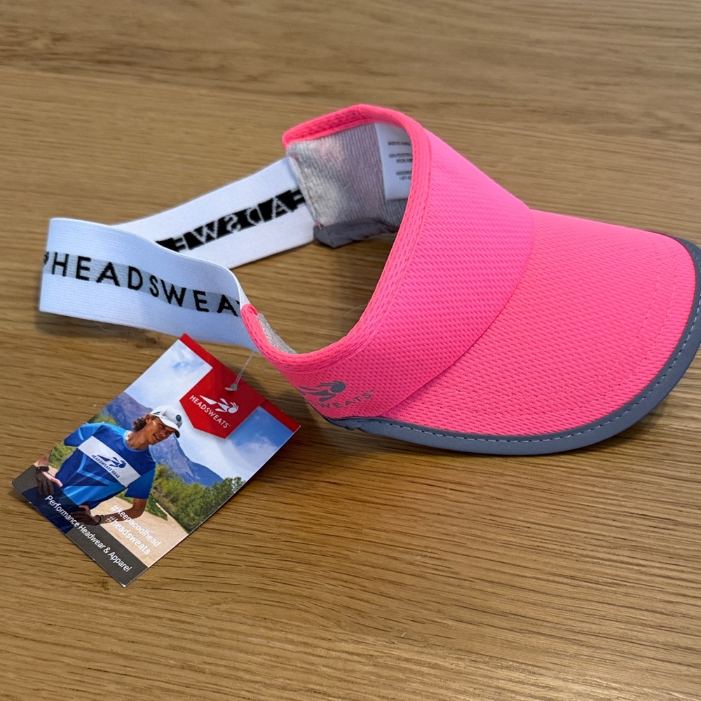 Neon Pink Headsweats Visor